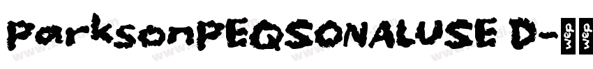 ParksonPERSONALUSE D字体转换